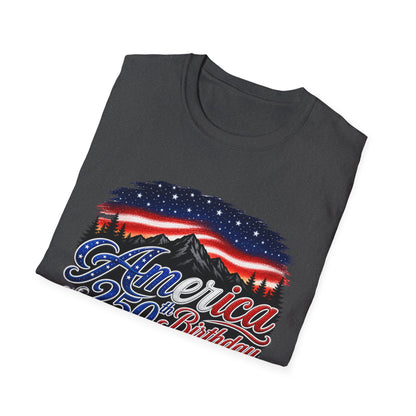 America 250 Birthday T-Shirt – Patriotic USA Flag Design for Independence Day