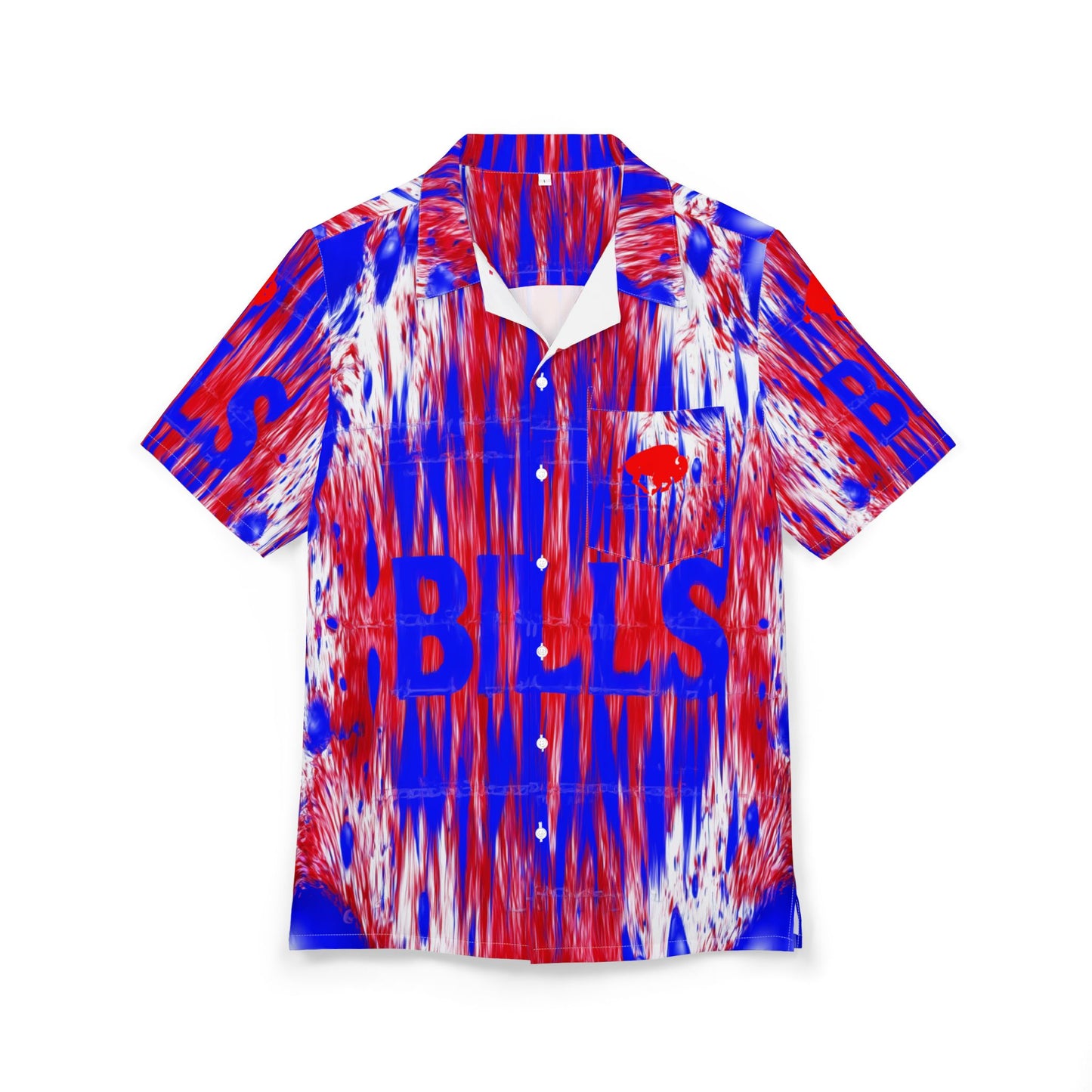 BILL ZEBRA TIE DYE -Vibrant Hawaiian Button-Down Shirt, Summerwear, Beach Shirt, Vacation Outfit, Pool Party Top, Fun Casual Wear