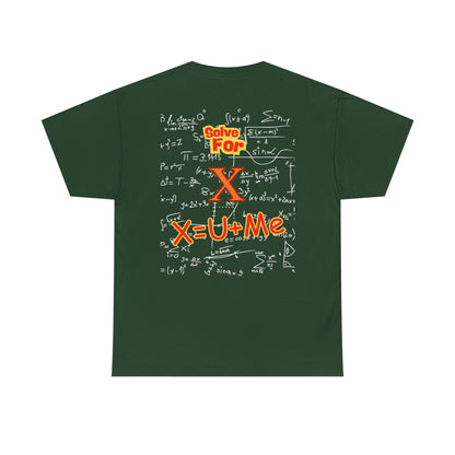 Front: Let Talk About X Baby -Back: Solve for X: -Unisex Heavy Cotton Tee