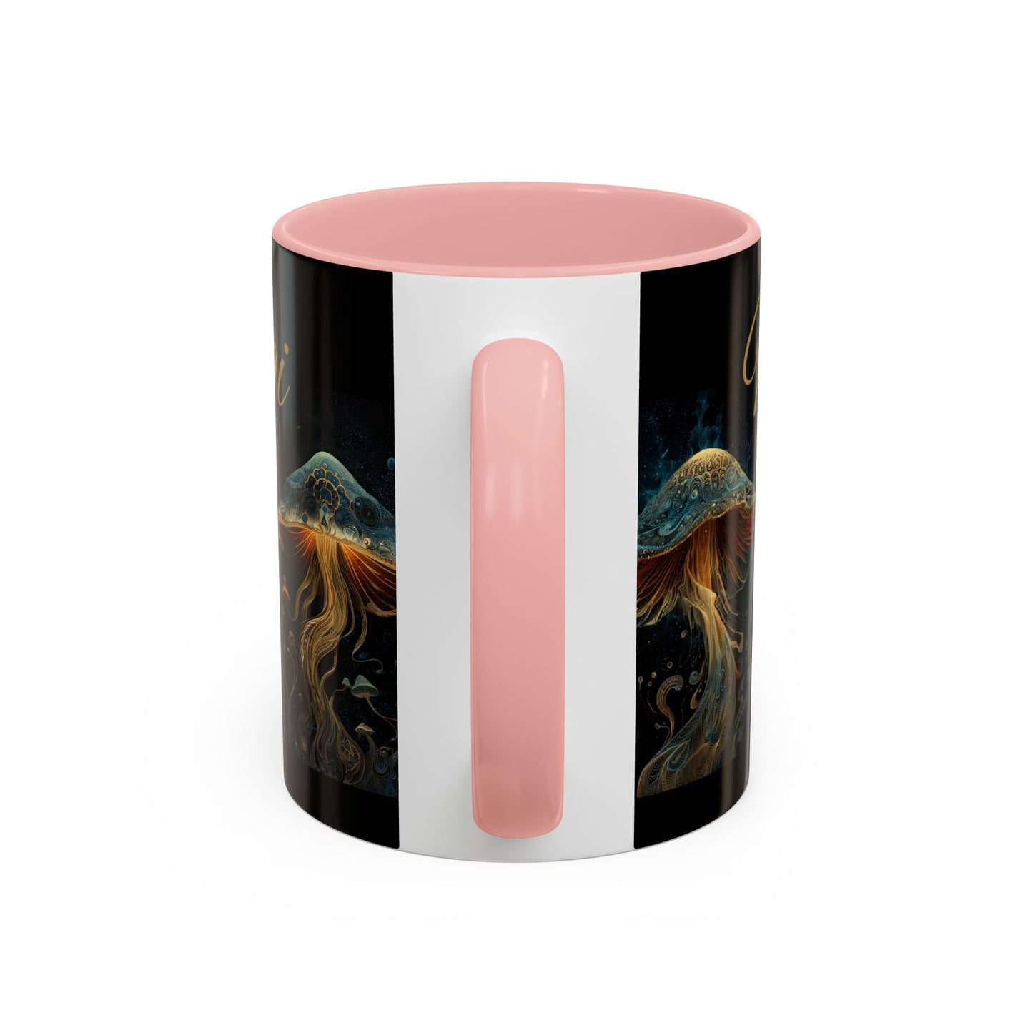 Dark Fantastic Fungi Coffee Mug - Magical Ocean Mushroom Art (11/15oz)