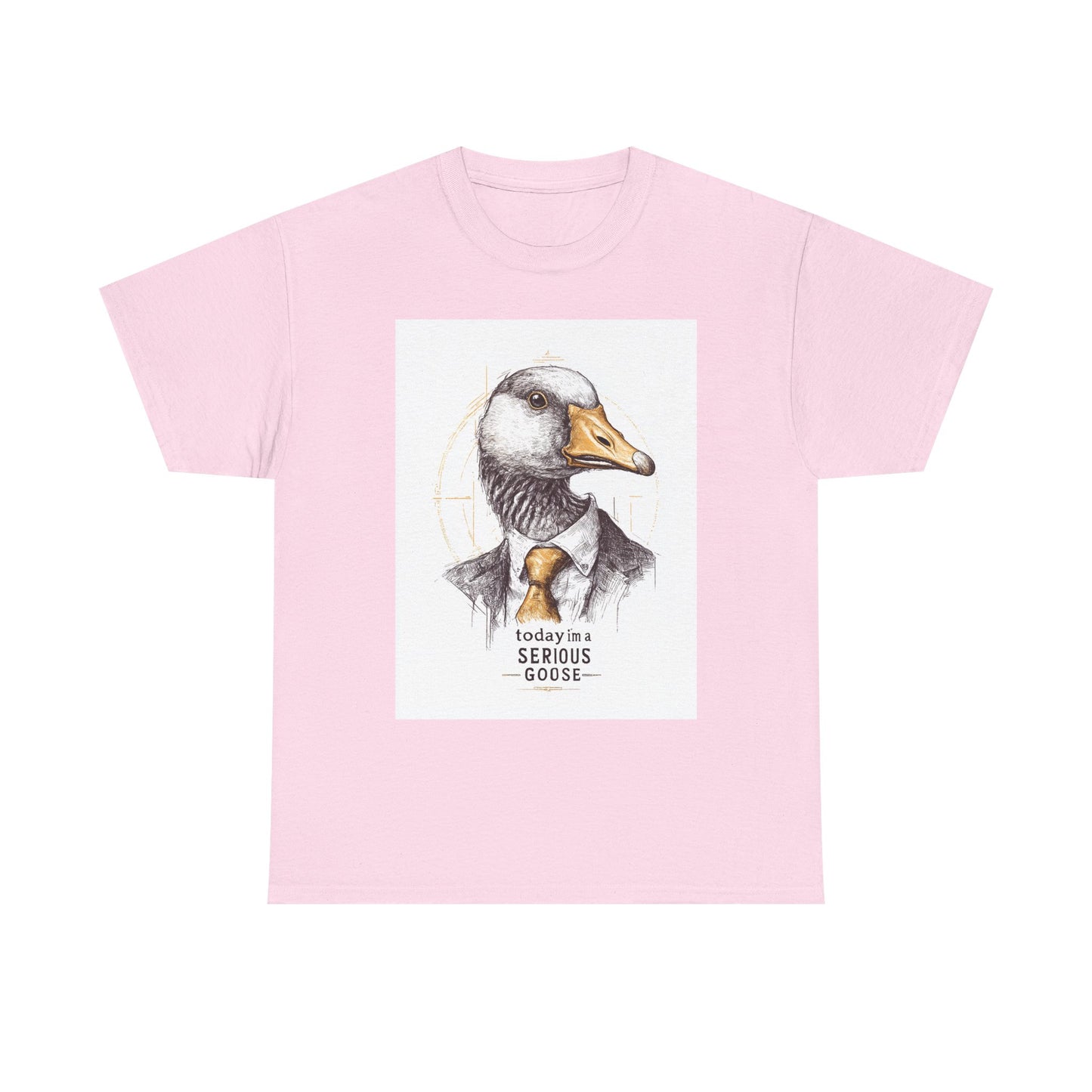 Serious Goose T-Shirt | Funny Animal Tee, Quirky Graphic Tee, Gift for Animal Lovers, Casual Wear, Unique Birthday Gift