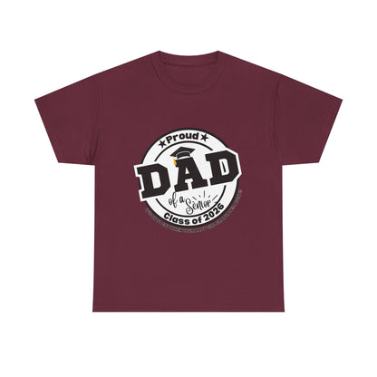 Senior Dad -Class of 2026 Graduation Tee, Unisex Heavy Cotton Shirt, Senior T-Shirt, Personalized Graduation Gift, Class Reunion Apparel, 2026 [...]