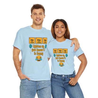 HeHeHe -Funny Science Humor Tee, Unisex Cotton Shirt for Science Lovers, Gift for Birthdays, Laughing Gift for Chemists, Quirky Humor T-shirt
