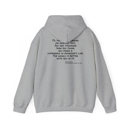 Better World - Inspirational Quote Hoodie — "You Are Stronger Than You Think" Back Print