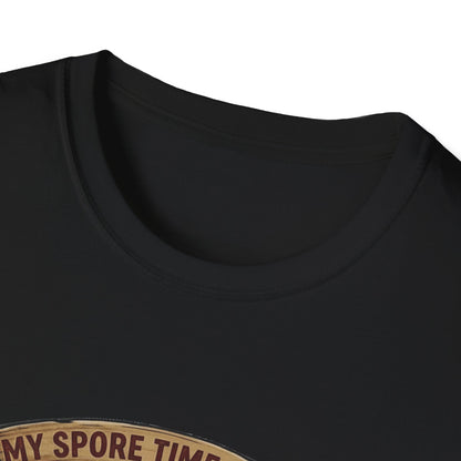 Mushroom Hunting T-Shirt — 'My Spore Time Is Spent' For Foragers & Outdoor Lovers