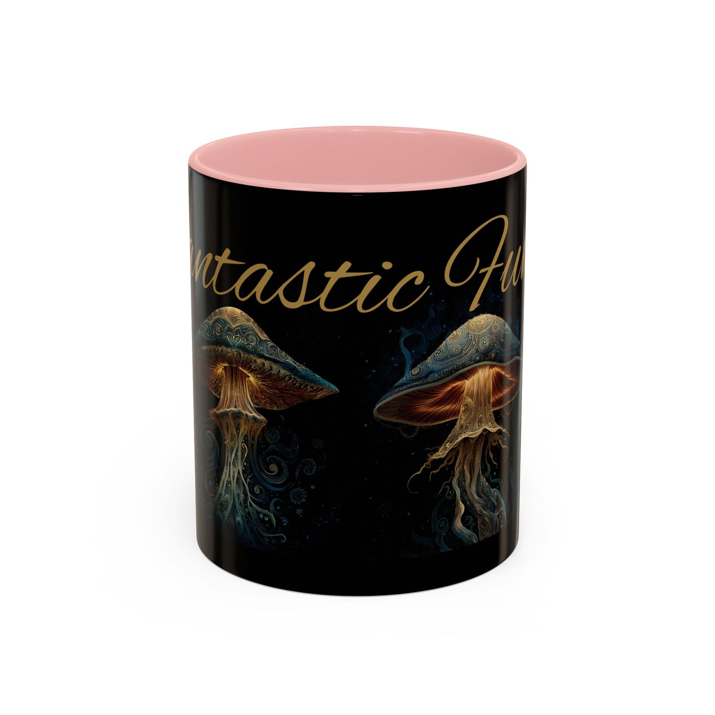 Dark Fantastic Fungi Coffee Mug - Magical Ocean Mushroom Art (11/15oz)