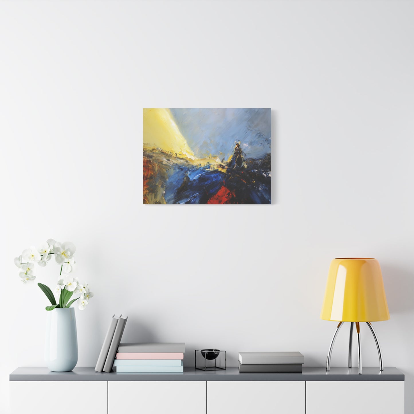 Path Revealed --Abstract Landscape Canvas Art, Colorful Wall Decor, Home Wall Art, Modern Art Print.