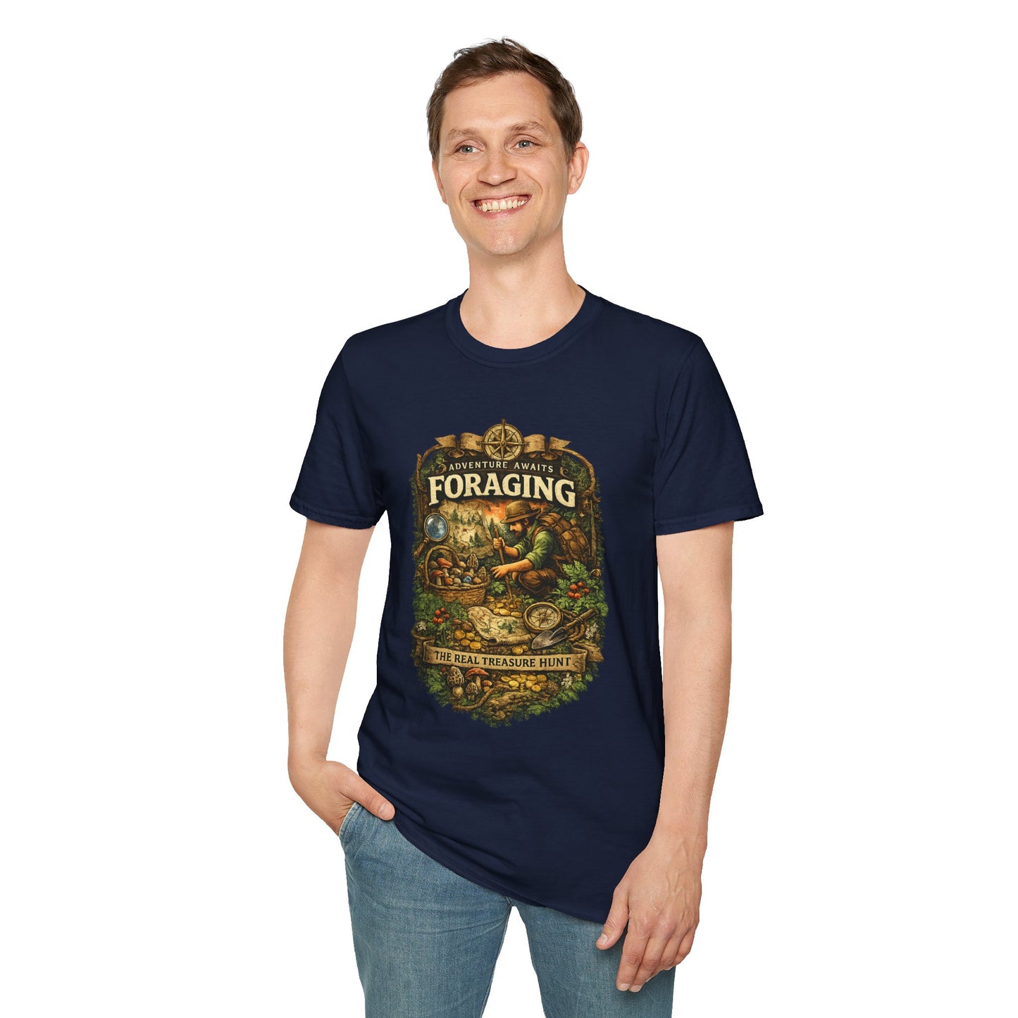 Foraging T-Shirt – 'Foraging: The Real Treasure Hunt' Outdoor Nature Tee