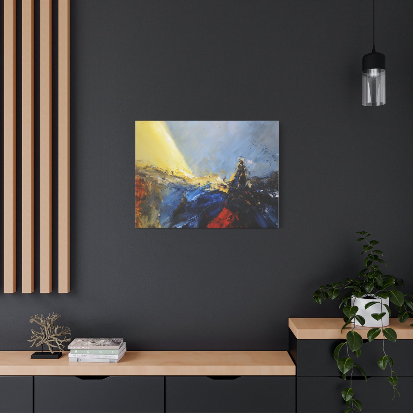 Path Revealed --Abstract Landscape Canvas Art, Colorful Wall Decor, Home Wall Art, Modern Art Print.