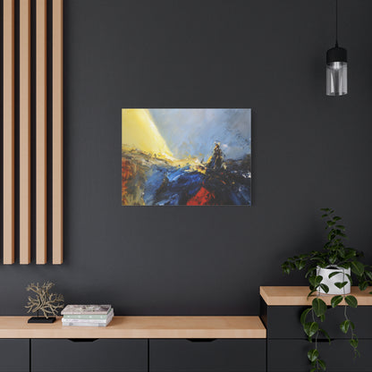 Path Revealed --Abstract Landscape Canvas Art, Colorful Wall Decor, Home Wall Art, Modern Art Print.