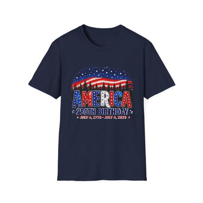 America 250th Birthday T-Shirt — July 4, 1776–2026 Patriotic Independence Day Tee