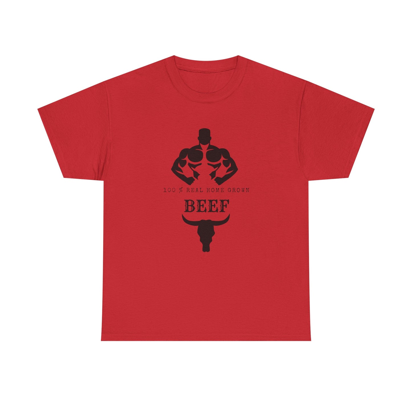 100% Beef -Unisex Tee, Perfect Gift for Workout Enthusiasts, Fitness Club, Gym Wear, Bodybuilding Fashion, Casual Daily Wear