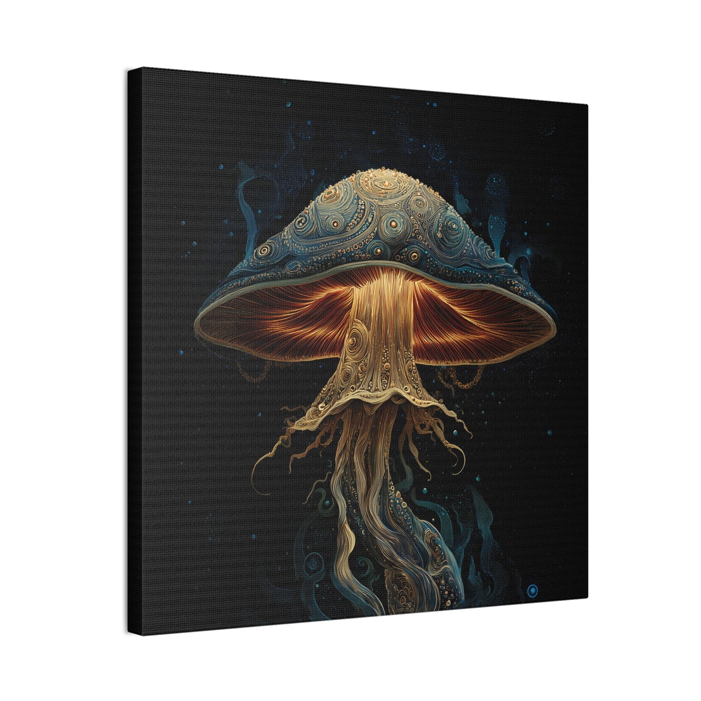 Nightlight -Mushroom Canvas Art, Stretched Wall Decor, Bohemian Home Decor, Psychedelic Wall Art, Nature-Inspired Art
