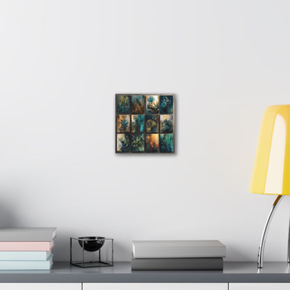Natures Blue Green Series #1 -Botanical Wall Art, Nature-Inspired Home Décor, Eco-Friendly Canvas Print, Greenery Art Piece, Living Room Wall Hanging