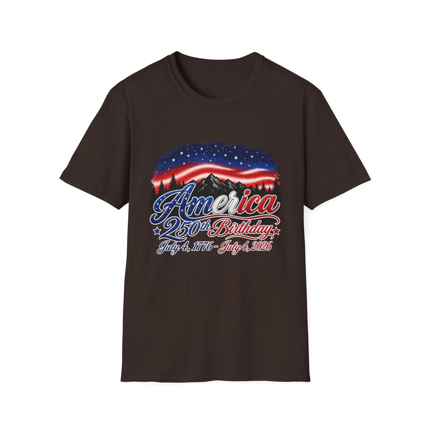 America 250 Birthday T-Shirt – July 4, 1776–2026 Patriotic Independence Day Tee