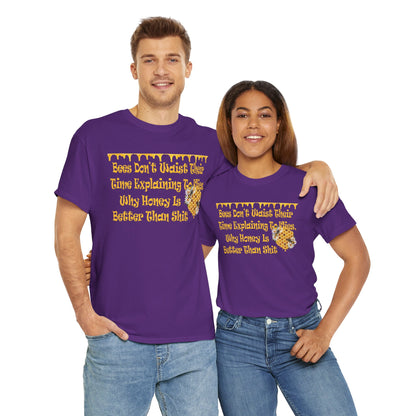 Bees-Themed Heavy Cotton Tee, Funny Bee Shirt, Gift for Beekeepers, Nature Lover Tee, Spring and Summer Fashion