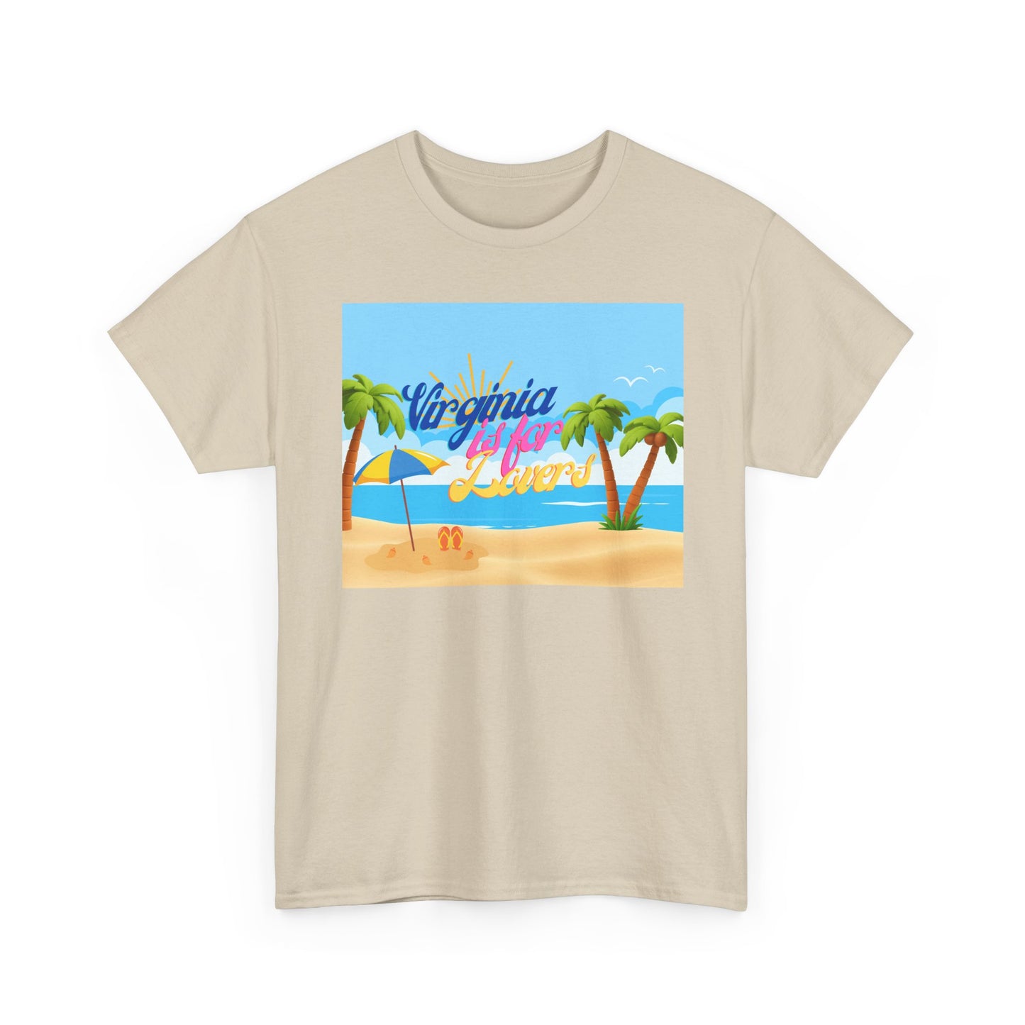 Virginia Is For Lovers - Beach Summer Vibes Tee, Beach Tee, Vacation Shirt, Summer T-Shirt, Graphic Tee, Unisex Cotton Top