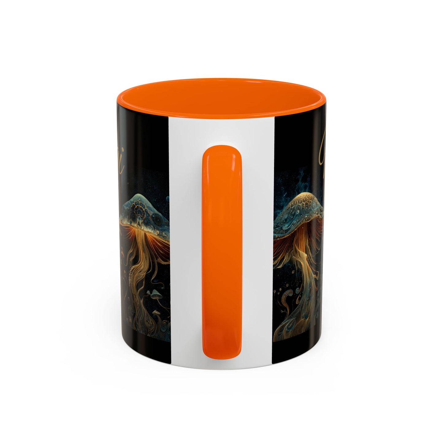 Dark Fantastic Fungi Coffee Mug - Magical Ocean Mushroom Art (11/15oz)