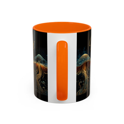 Dark Fantastic Fungi Coffee Mug - Magical Ocean Mushroom Art (11/15oz)