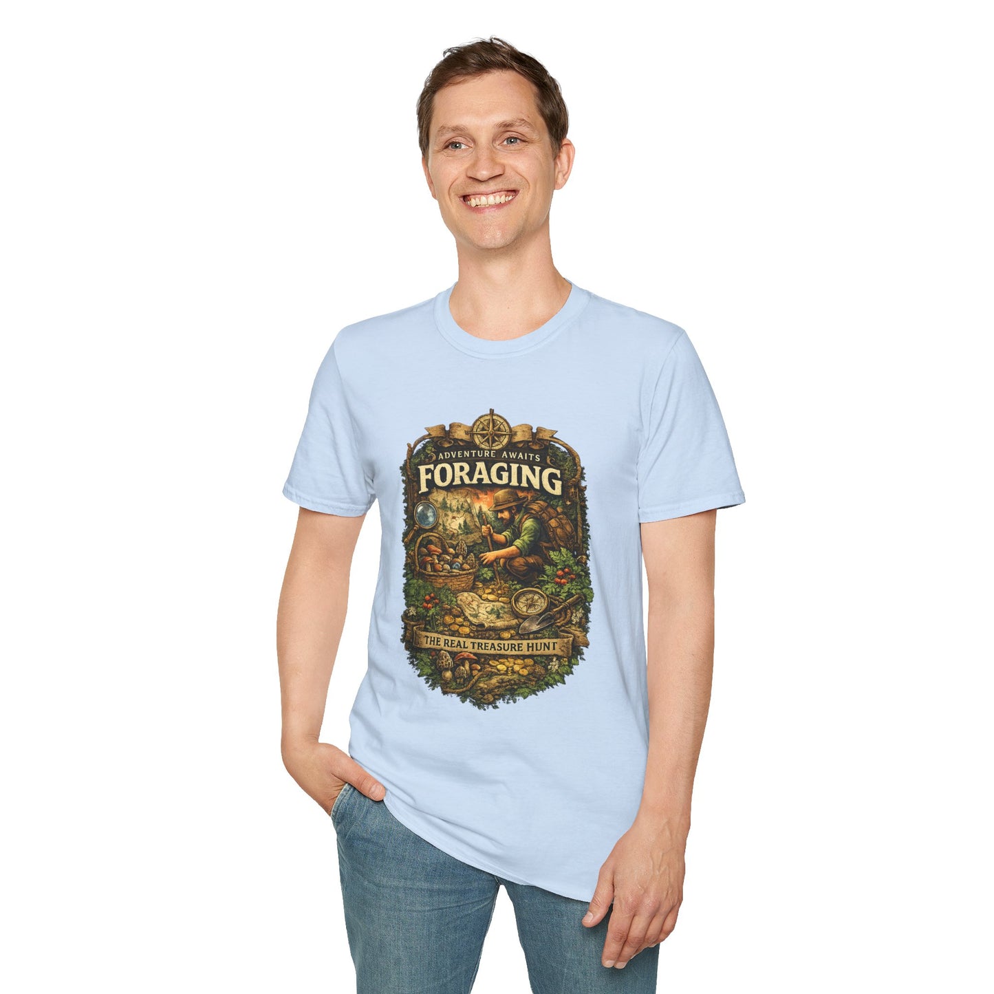 Foraging T-Shirt – 'Foraging: The Real Treasure Hunt' Outdoor Nature Tee