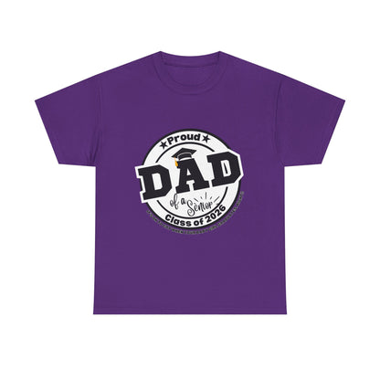 Senior Dad -Class of 2026 Graduation Tee, Unisex Heavy Cotton Shirt, Senior T-Shirt, Personalized Graduation Gift, Class Reunion Apparel, 2026 [...]