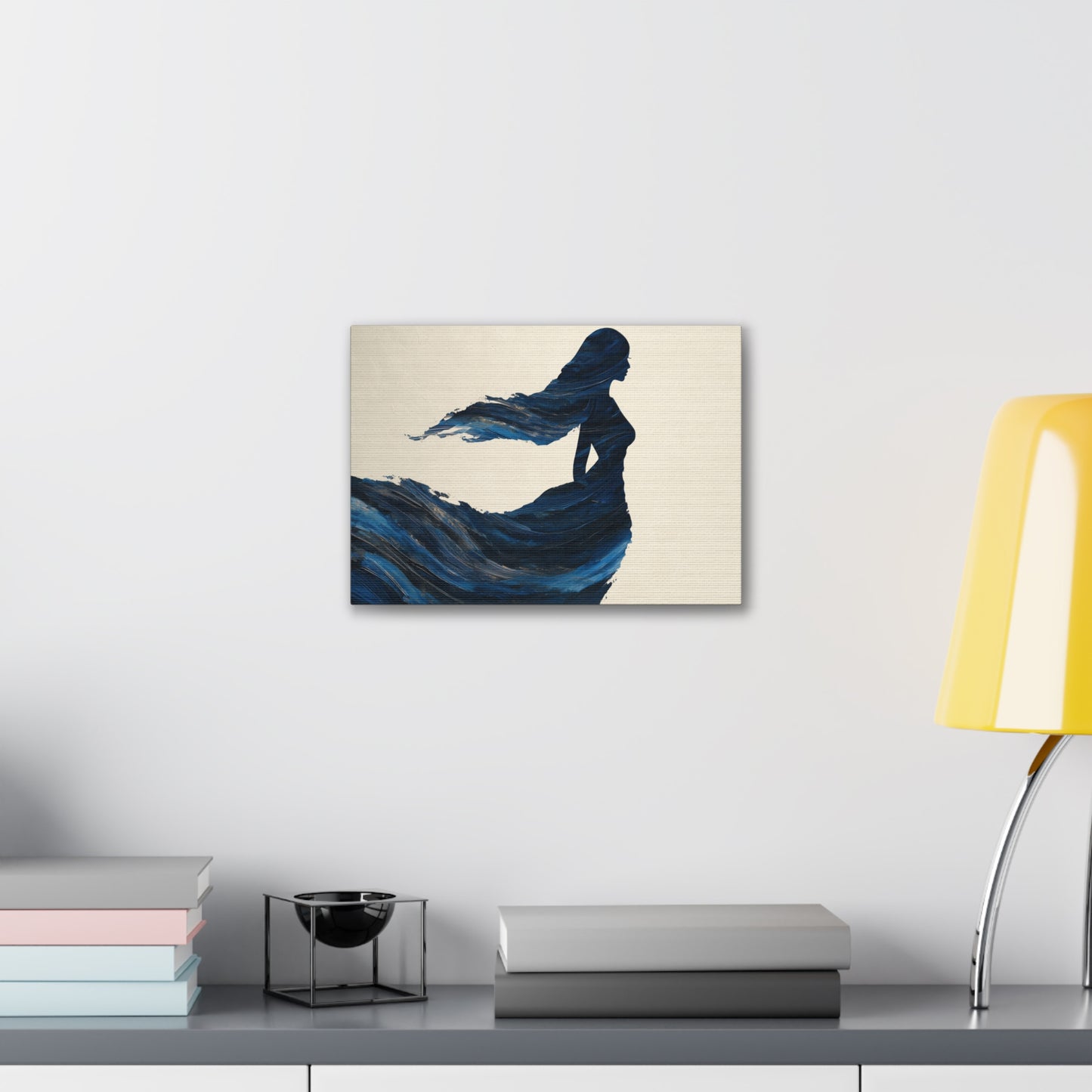 Waters Within -Elegant Wave Canvas Art, Boho Wall Decor, Ocean Themed Artwork, Gift for Her, Home Decor, Beach House Decoration