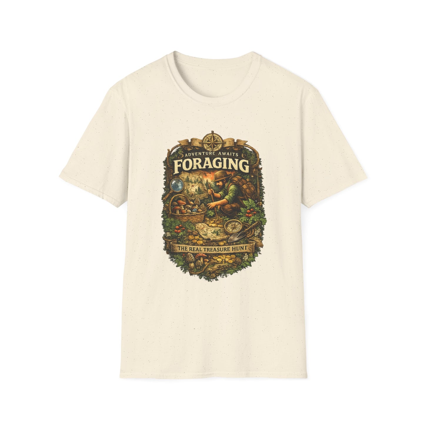 Foraging T-Shirt – 'Foraging: The Real Treasure Hunt' Outdoor Nature Tee