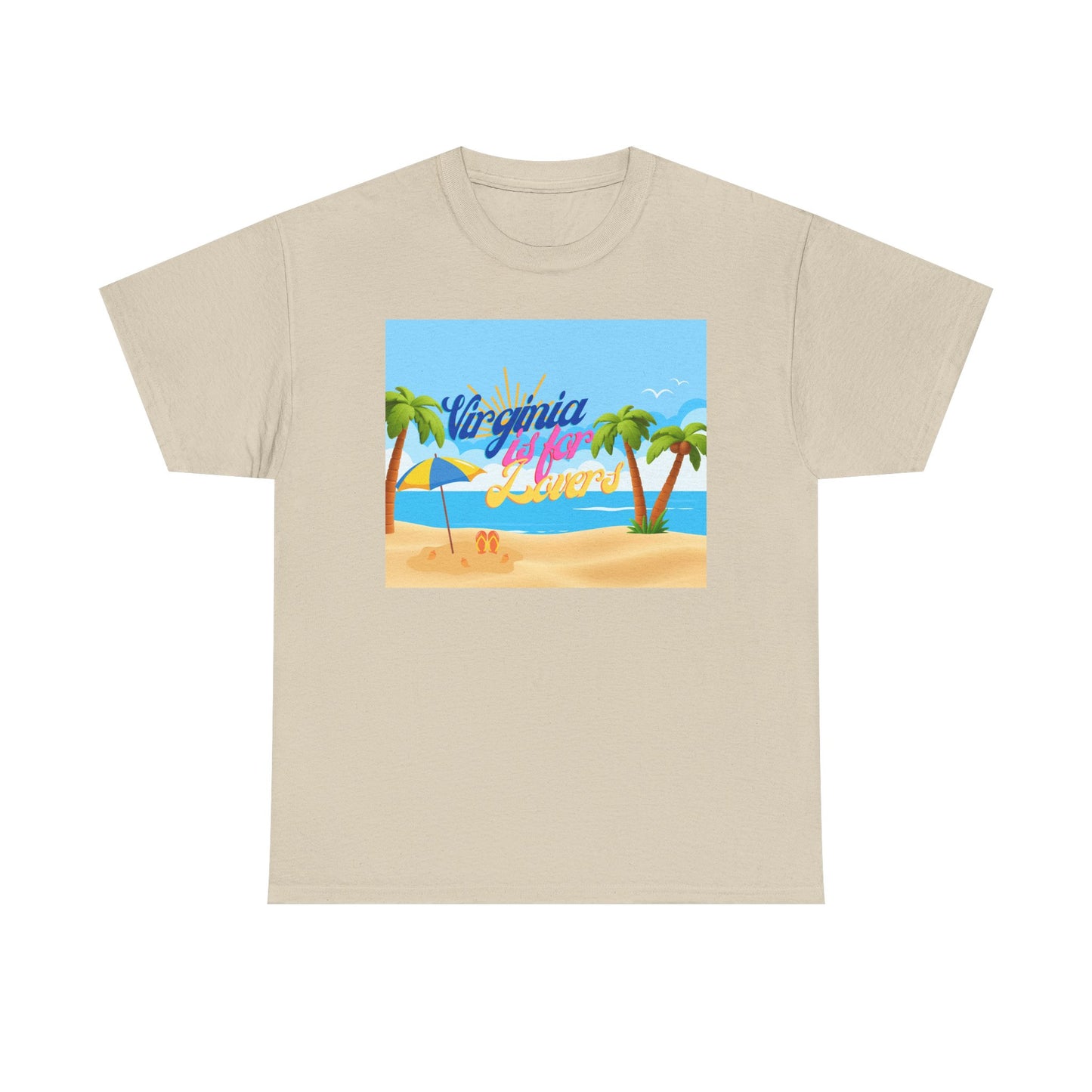 Virginia Is For Lovers - Beach Summer Vibes Tee, Beach Tee, Vacation Shirt, Summer T-Shirt, Graphic Tee, Unisex Cotton Top