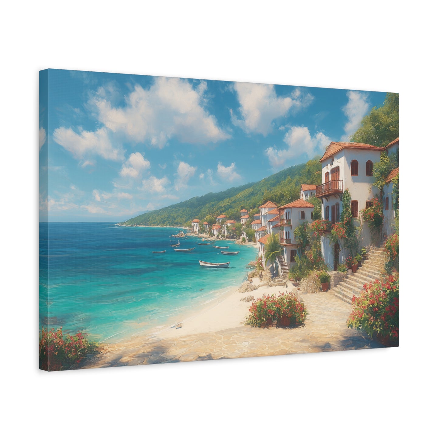 Ocean Front -Coastal Serenity Canvas Print, Beach Decor, Wall Art for Home, Gift for Beach Lovers