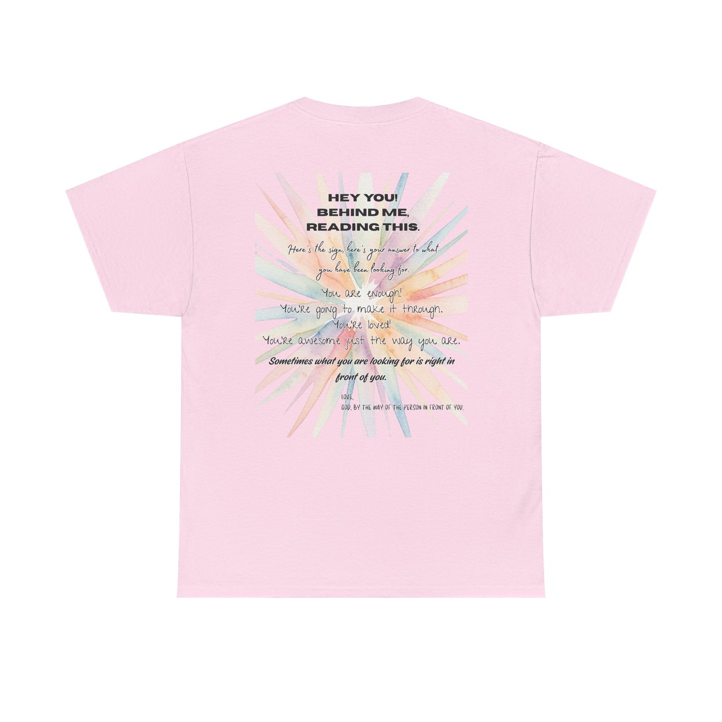 Here's Your Answer (colorful sunburst, motivational verse)