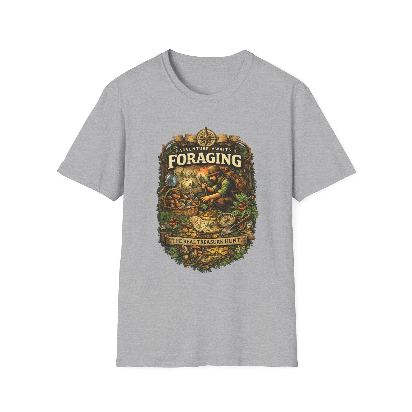 Foraging T-Shirt – 'Foraging: The Real Treasure Hunt' Outdoor Nature Tee