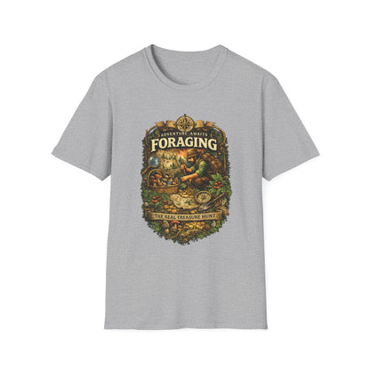 Foraging T-Shirt – 'Foraging: The Real Treasure Hunt' Outdoor Nature Tee