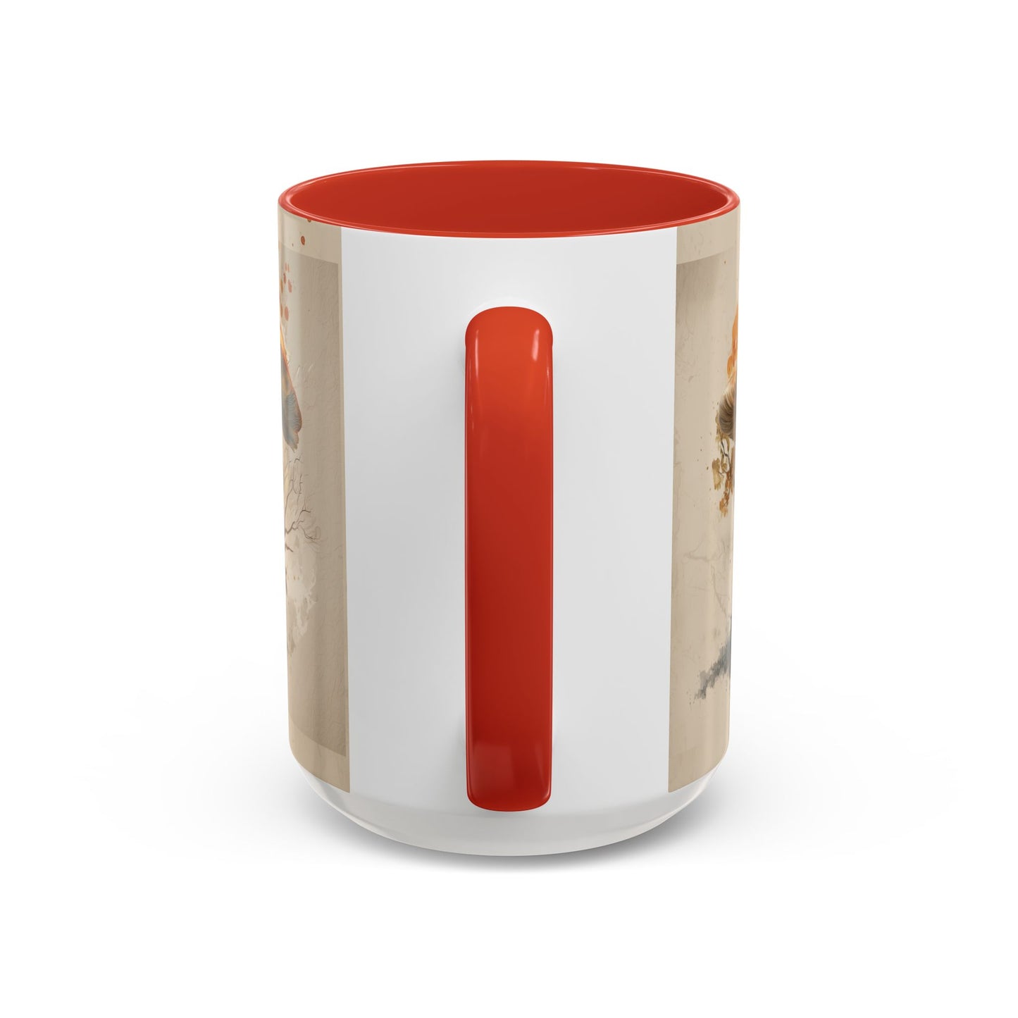 Mushroom Magic Accent Coffee Mug — 11/15oz Ceramic Cup with Woodland Fungi Design