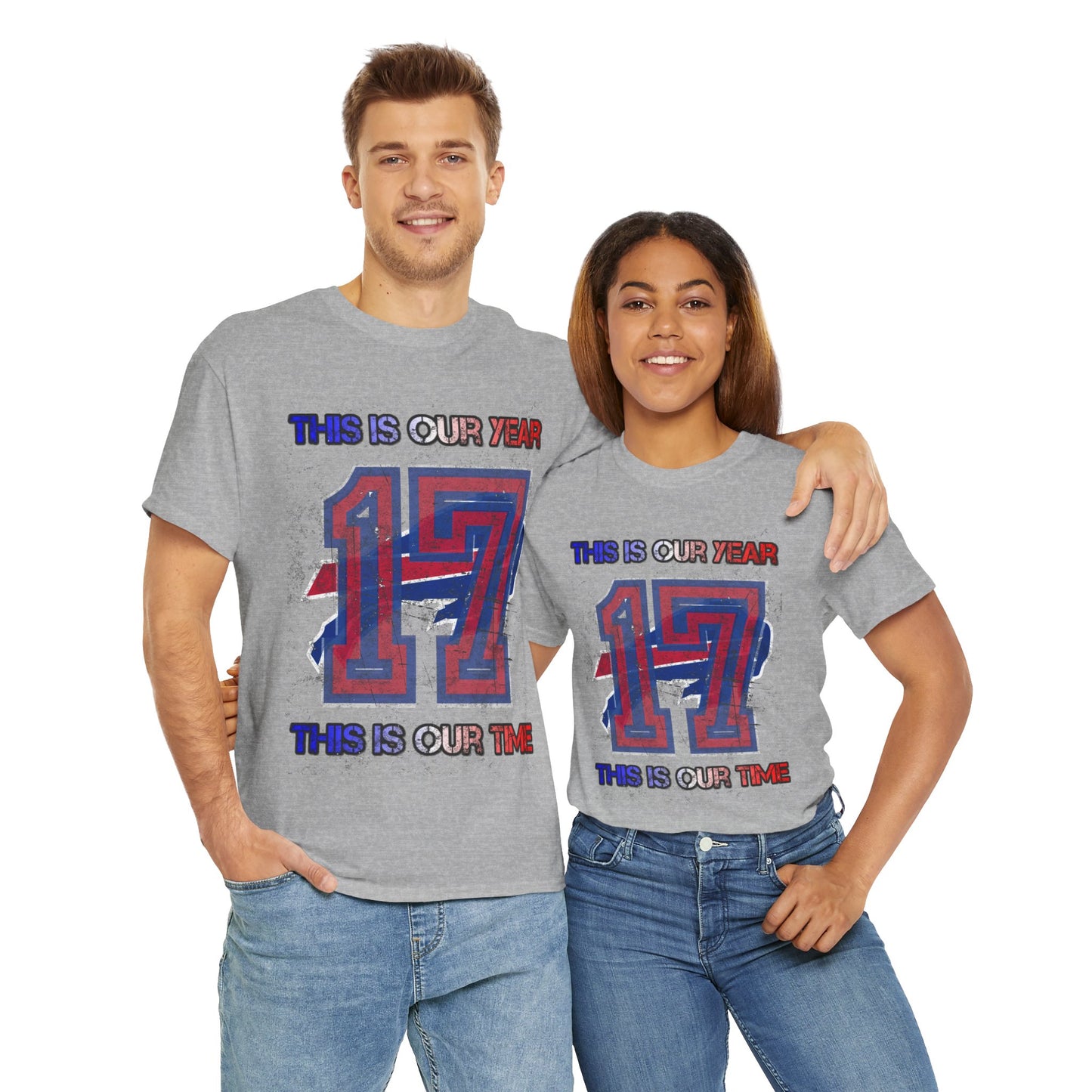 This Is Our Year 17 -Celebratory Unisex Heavy Cotton Tee, Customizable Year Shirt, Perfect for Birthdays, Team Events, Youth Spirit Gear, Everyday Comfort
