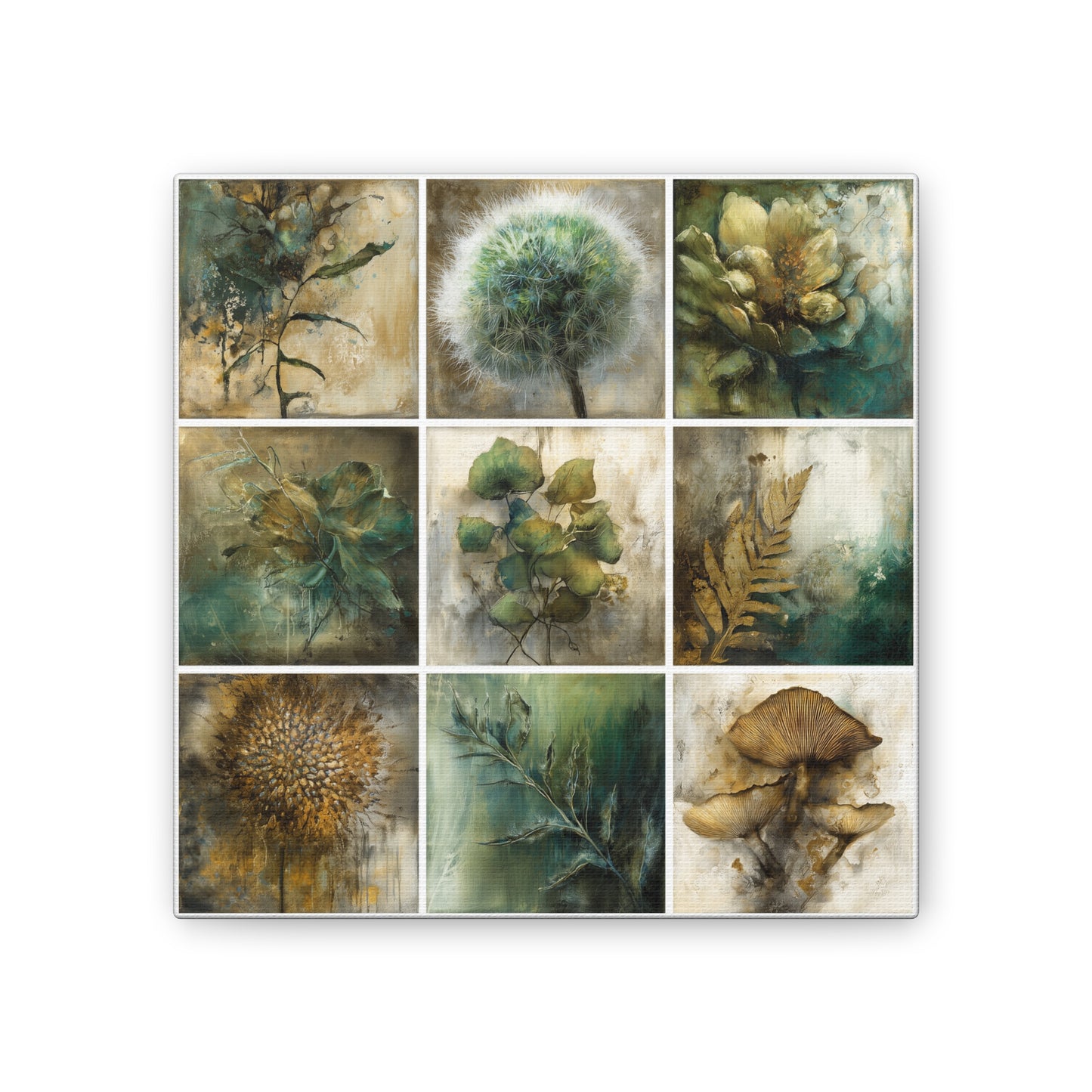 Natures Green Series #4 -Artistic Nature Canvas Wall Art, Plant Decor, Botanical Prints, Home Decor, Eco-Friendly Gift