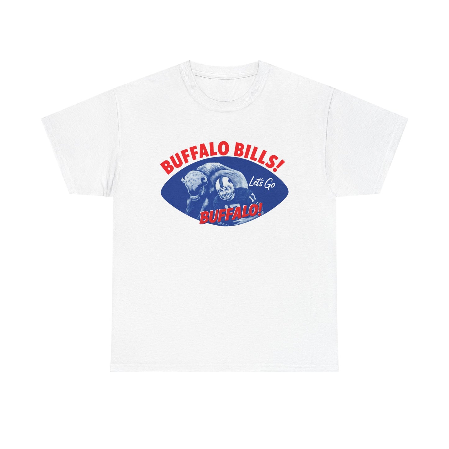 What is Old is New Again Buffalo Bills Tee -Heavy Cotton Tee, unisex sports shirt, fan apparel, game day shirt, gift for football lovers, team pride clothing