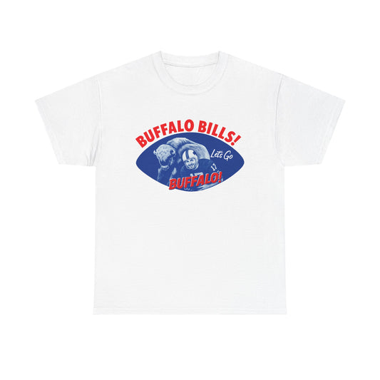 What is Old is New Again Buffalo Bills Tee -Heavy Cotton Tee, unisex sports shirt, fan apparel, game day shirt, gift for football lovers, team pride clothing