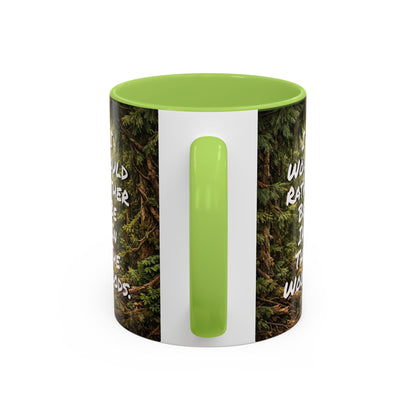 "My Spore Time Is Spent Mushroom Hunting" #2 Accent Coffee Mug (11/15oz)