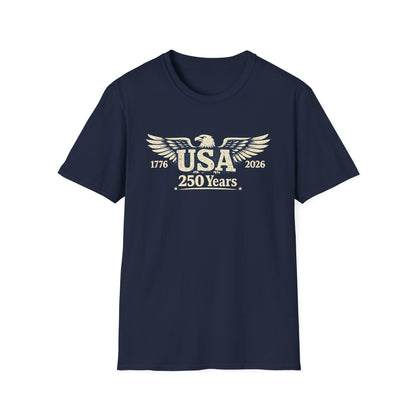 USA 250 Years Graphic T-Shirt — 1776–2026 Bicentennial Eagle Tee