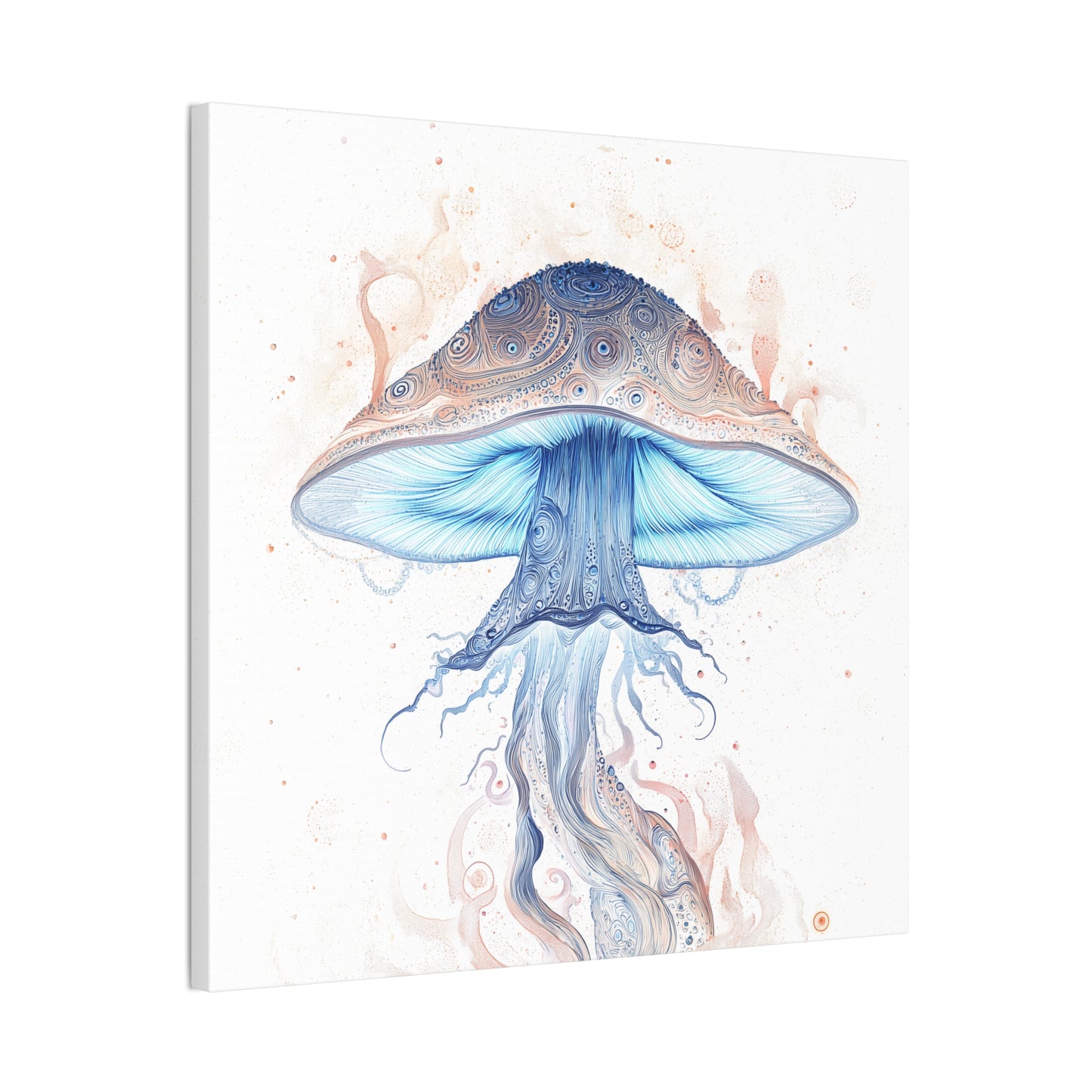 Daylight -Mushroom Canvas Art, Stretched Wall Decor, Bohemian Home Decor, Psychedelic Wall Art, Nature-Inspired Art