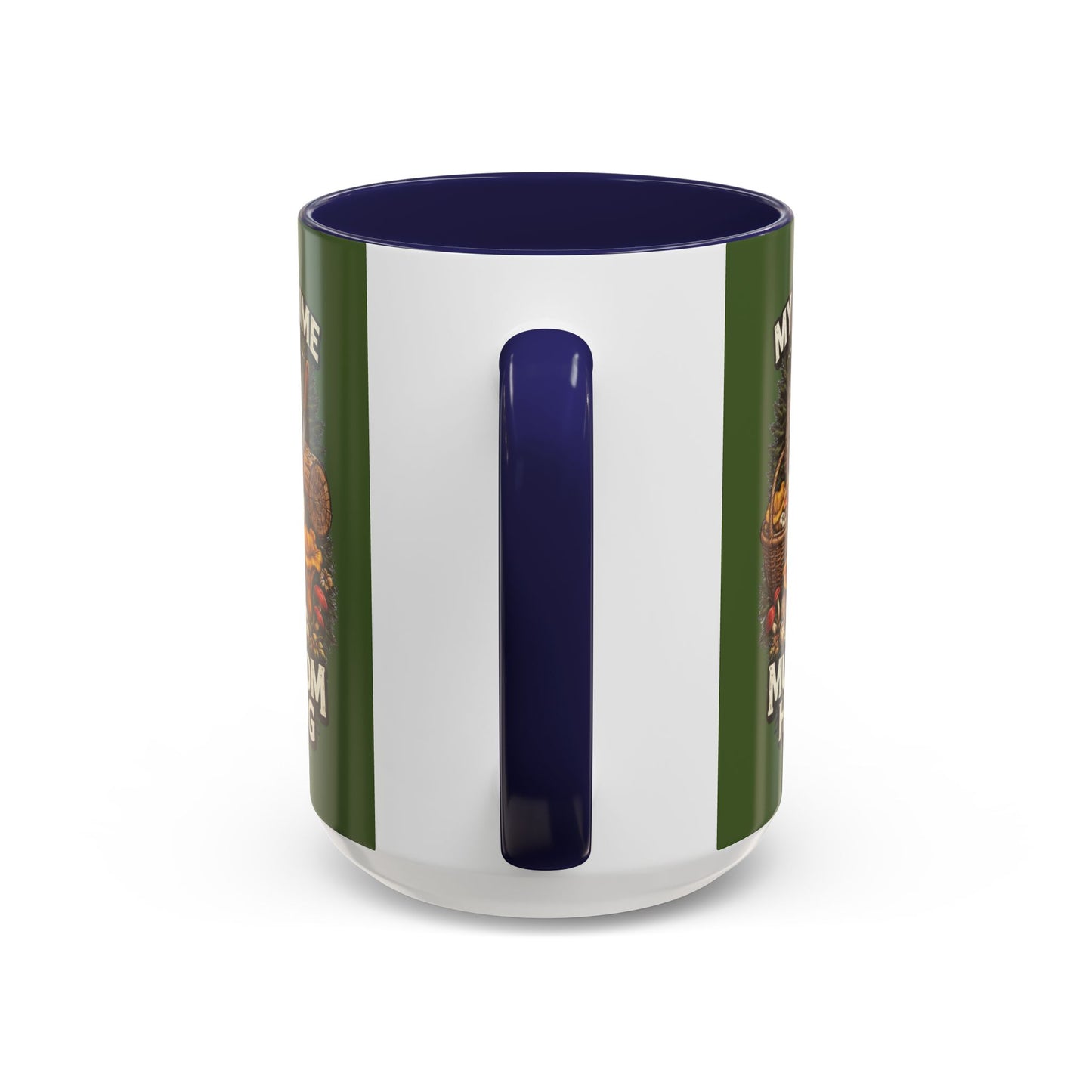 Mug - "My Spore Time Is Spent Mushroom Hunting" Accent Coffee Mug (11/15oz)
