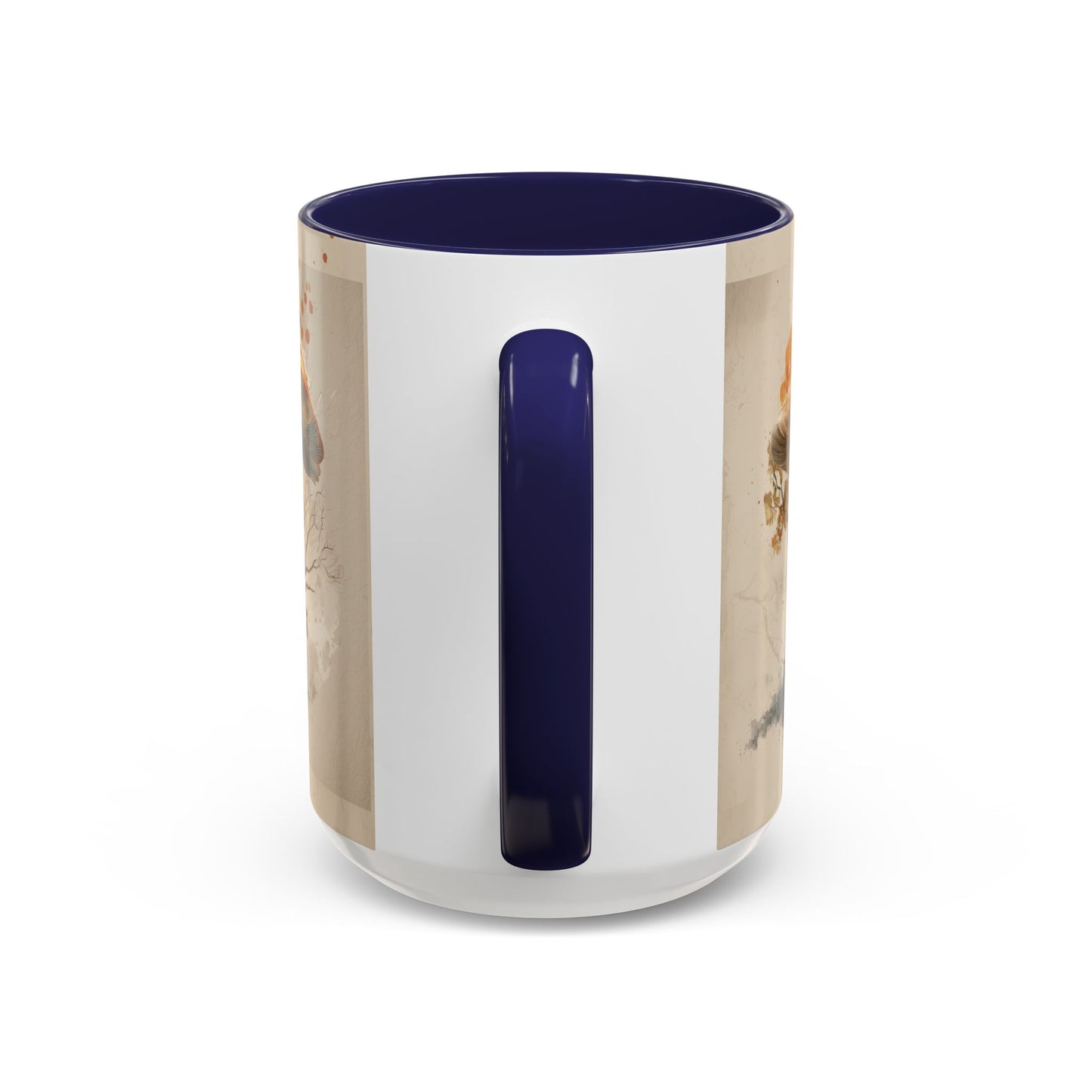 Mushroom Magic Accent Coffee Mug — 11/15oz Ceramic Cup with Woodland Fungi Design