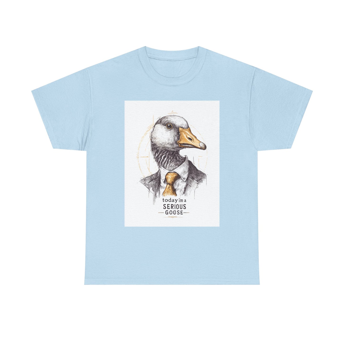 Serious Goose T-Shirt | Funny Animal Tee, Quirky Graphic Tee, Gift for Animal Lovers, Casual Wear, Unique Birthday Gift