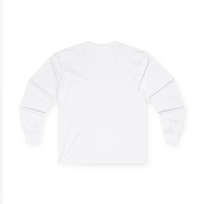 Mushroom Glow Long Sleeve Tee — Blue Watercolor Fungi Art