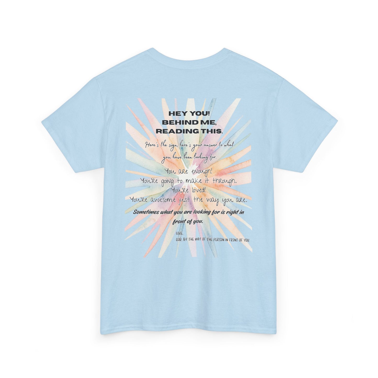 Here's Your Answer (colorful sunburst, motivational verse)