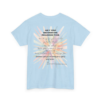 Here's Your Answer (colorful sunburst, motivational verse)