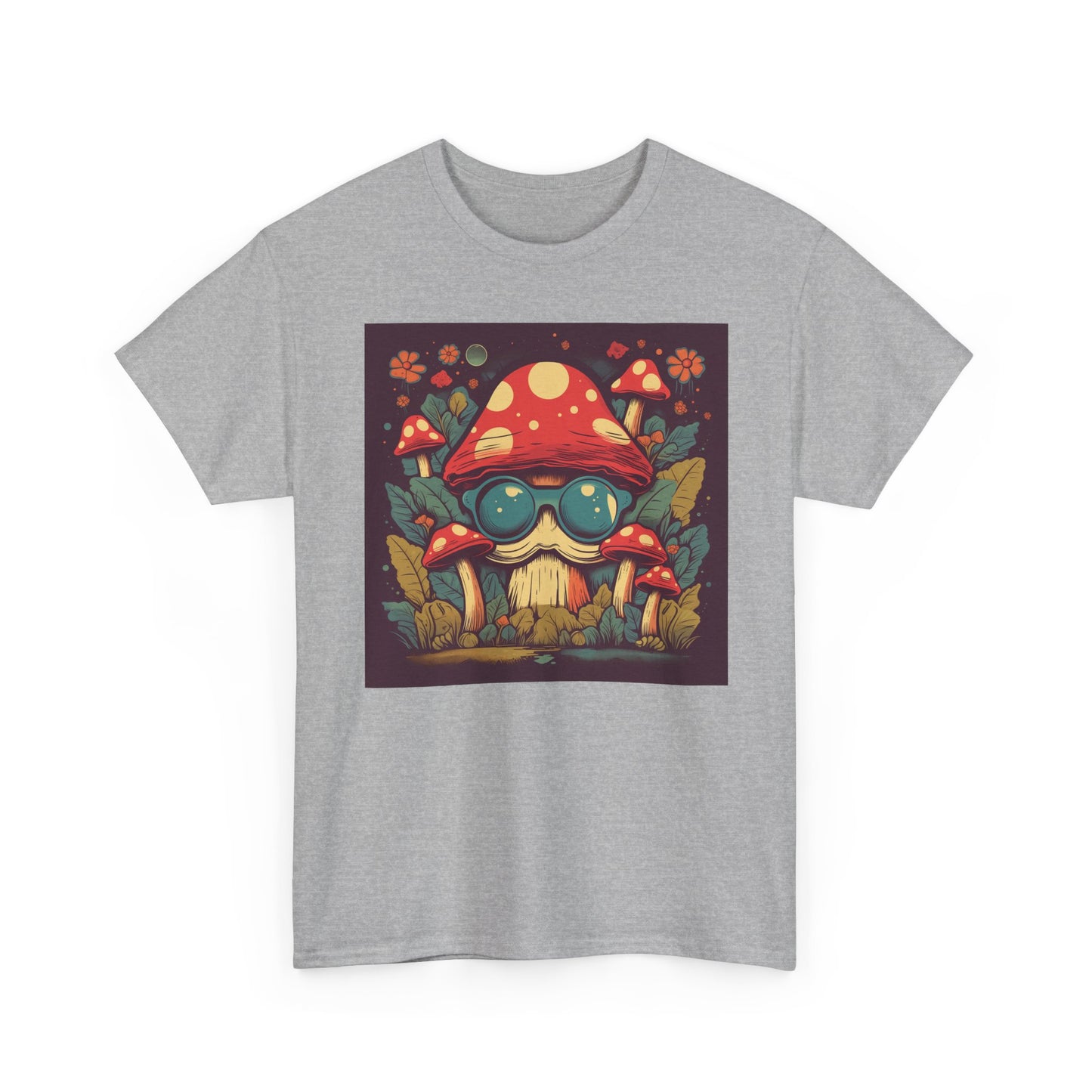 Mystical Mushroom Unisex Heavy Cotton Tee - Stylish Graphic T-Shirt for Nature Lovers, Boho Fashion, Gift for Friends, Festival [...]