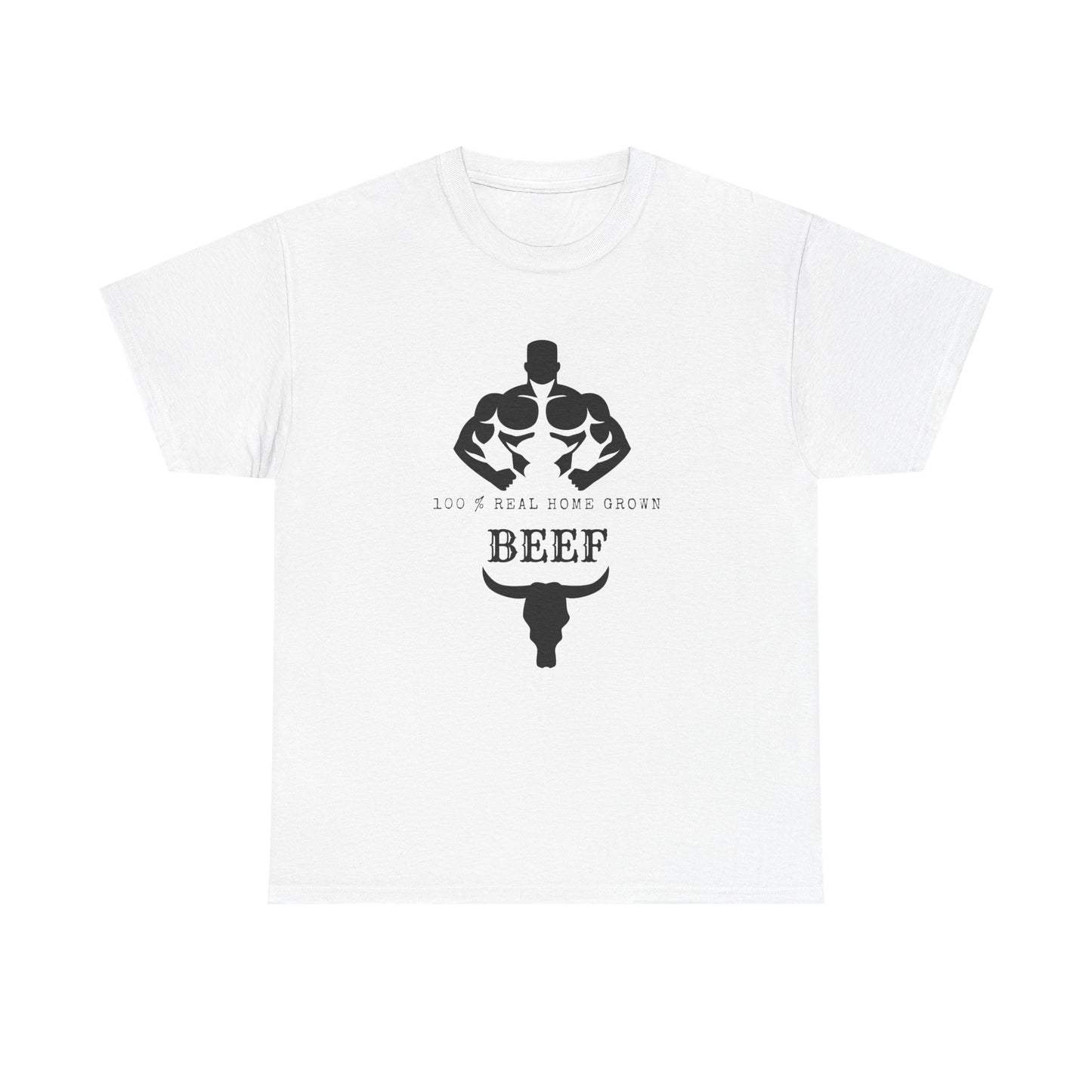 100% Beef -Unisex Tee, Perfect Gift for Workout Enthusiasts, Fitness Club, Gym Wear, Bodybuilding Fashion, Casual Daily Wear
