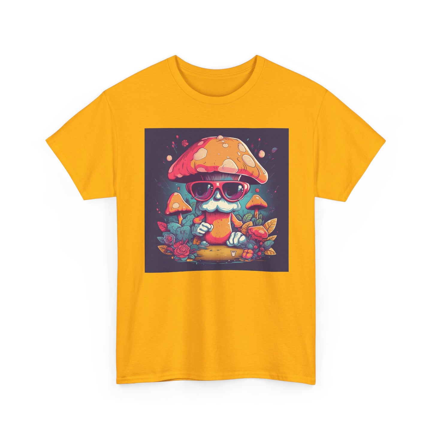 Cool Mushroom Graphic Tee, Retro T-Shirt, Unique Gift for Nature Lovers, Eco-Friendly Apparel, Perfect for Parties and Festivals