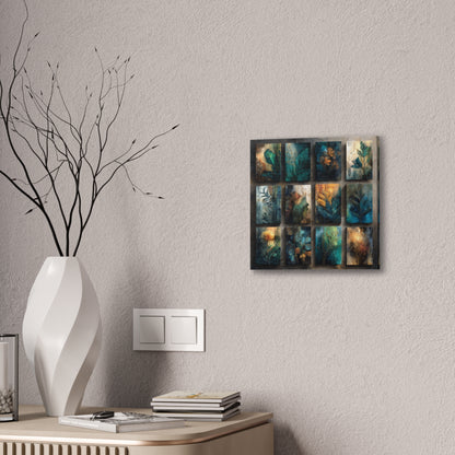 Natures Blue Green Series #3 -Botanical Wall Art, Nature-Inspired Home Décor, Eco-Friendly Canvas Print, Greenery Art Piece, Living Room Wall Hanging